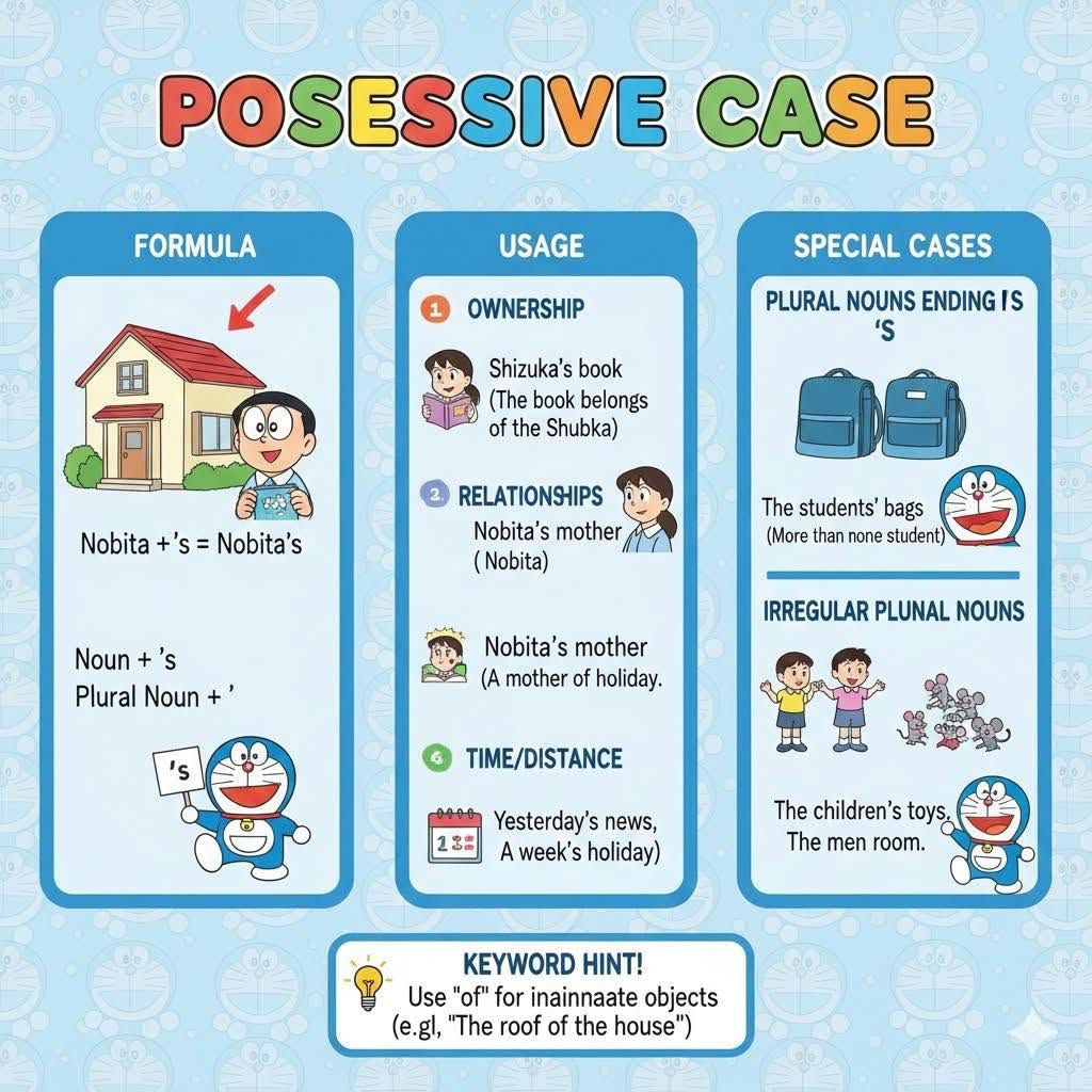 Ngữ ph&aacute;p lớp 6 Unit 2: My House &ndash; Sở hữu c&aacute;ch