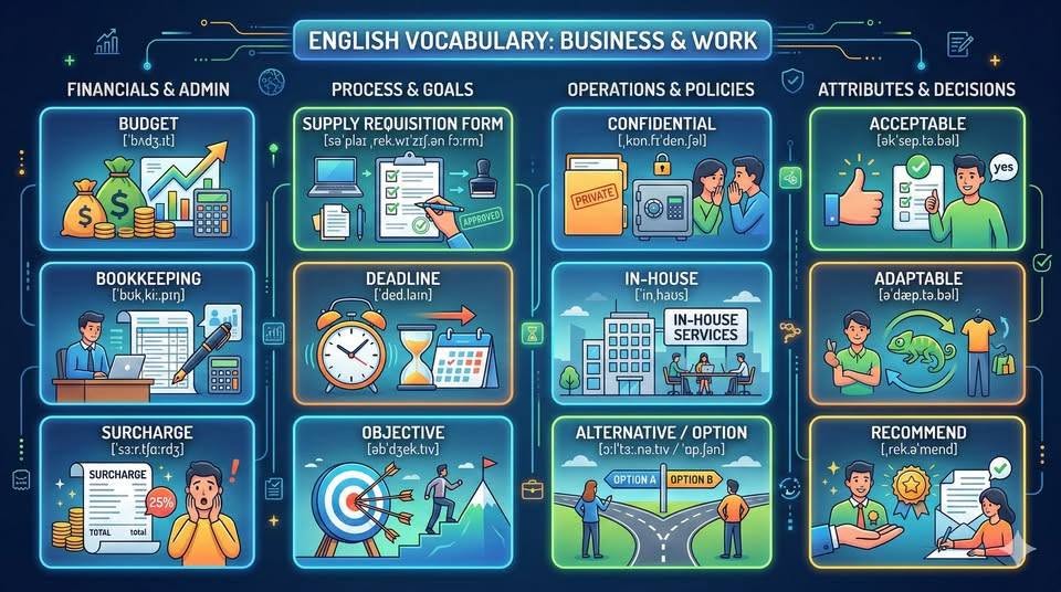 Bộ từ vựng Budget and Administration – Ngân sách và quản trị từ New York School